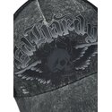 epci-curbata-gri-snapback-flaming-gothic-skull-washed-de-ed-hardy