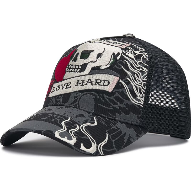 epci-curbata-negru-snapback-live-fast-love-hard-de-ed-hardy