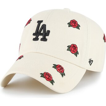 Șepci curbată bej reglabilă Clean Up Scatter de Los Angeles Dodgers MLB de 47 Brand