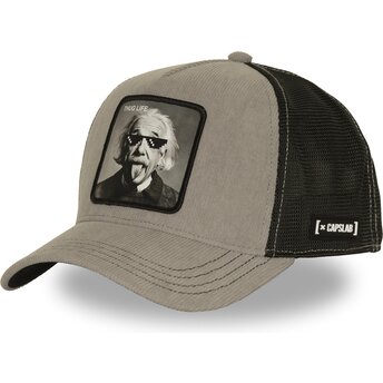 Șepci curbată gri snapback Thug Life ART1 THUG Albert Einstein Celebrități de Capslab