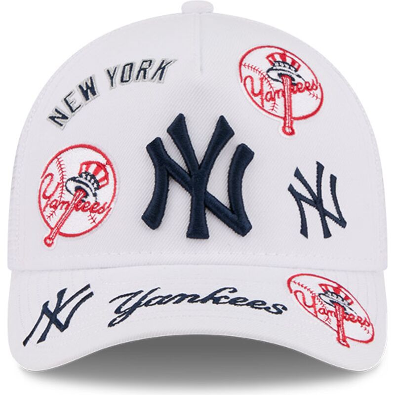 epci-curbata-alb-snapback-9forty-m-crown-a-frame-all-over-de-new-york-yankees-mlb-de-new-era