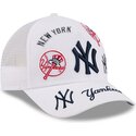 epci-curbata-alb-snapback-9forty-m-crown-a-frame-all-over-de-new-york-yankees-mlb-de-new-era