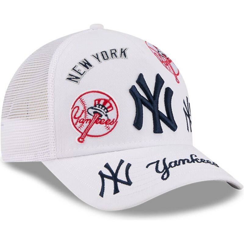 epci-curbata-alb-snapback-9forty-m-crown-a-frame-all-over-de-new-york-yankees-mlb-de-new-era