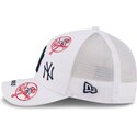 epci-curbata-alb-snapback-9forty-m-crown-a-frame-all-over-de-new-york-yankees-mlb-de-new-era