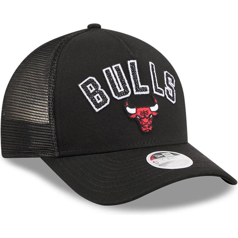 epci-curbata-negru-snapback-9forty-m-crown-a-frame-pomp-de-chicago-bulls-nba-de-new-era