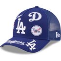 epci-curbata-albastru-snapback-9forty-m-crown-a-frame-all-over-de-los-angeles-dodgers-mlb-de-new-era