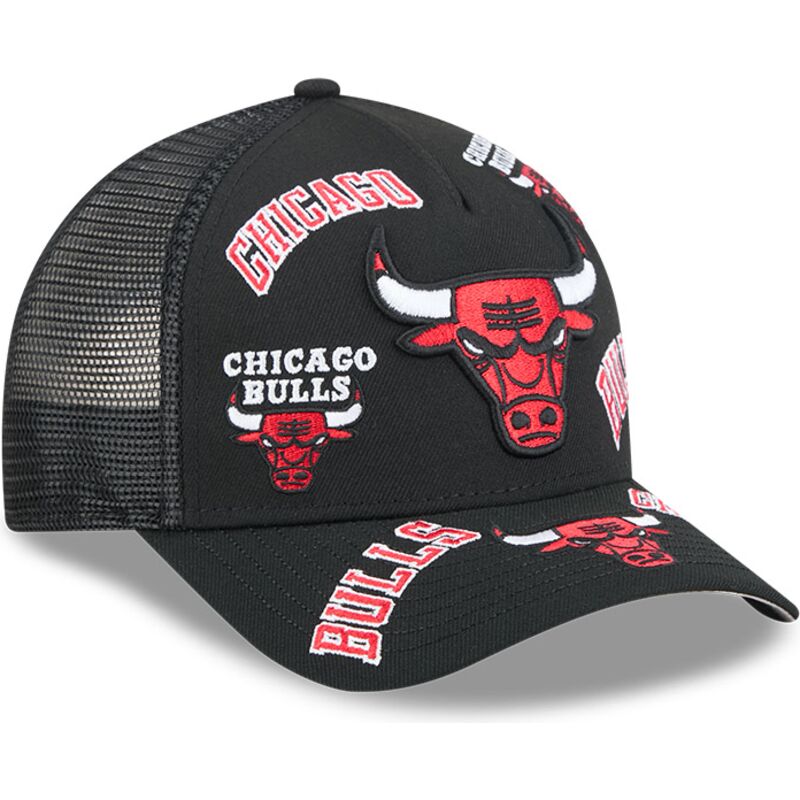 epci-curbata-negru-snapback-9forty-m-crown-a-frame-all-over-de-chicago-bulls-nba-de-new-era