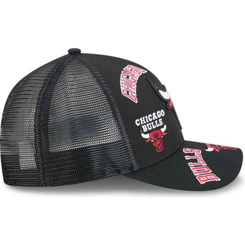 epci-curbata-negru-snapback-9forty-m-crown-a-frame-all-over-de-chicago-bulls-nba-de-new-era