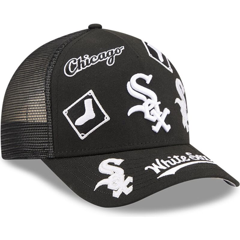 epci-curbata-negru-snapback-9forty-m-crown-a-frame-all-over-de-chicago-white-sox-mlb-de-new-era