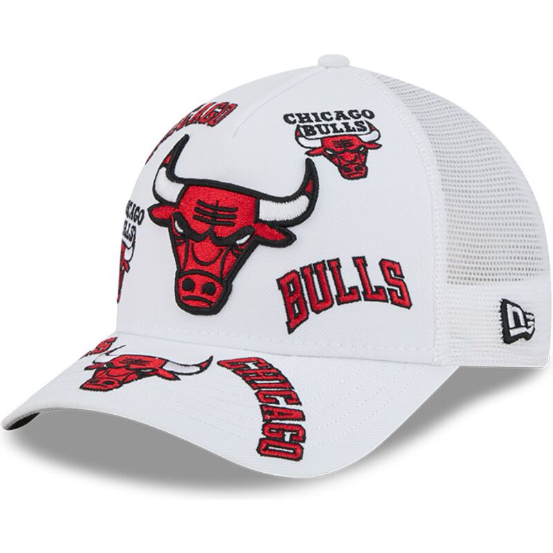 epci-curbata-alb-snapback-9forty-m-crown-a-frame-all-over-de-chicago-bulls-nba-de-new-era