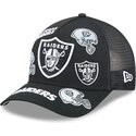 epci-curbata-negru-snapback-9forty-m-crown-a-frame-all-over-de-las-vegas-raiders-nfl-de-new-era