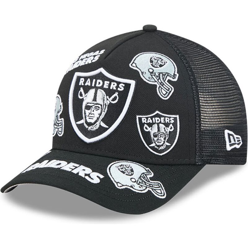 epci-curbata-negru-snapback-9forty-m-crown-a-frame-all-over-de-las-vegas-raiders-nfl-de-new-era