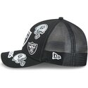 epci-curbata-negru-snapback-9forty-m-crown-a-frame-all-over-de-las-vegas-raiders-nfl-de-new-era