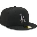 epci-plata-negru-fitted-59fifty-side-script-de-los-angeles-dodgers-mlb-de-new-era
