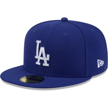 Șepci plată albastru fitted 59FIFTY Rhinstone Badge de Los Angeles Dodgers MLB de New Era