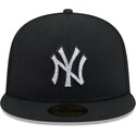 epci-plata-negru-fitted-59fifty-rhinestone-badge-de-new-york-yankees-mlb-de-new-era