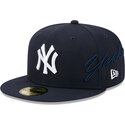 epci-plata-bleumarin-fitted-59fifty-side-script-de-new-york-yankees-mlb-de-new-era
