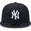 epci-plata-bleumarin-fitted-59fifty-side-script-de-new-york-yankees-mlb-de-new-era