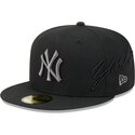 epci-plata-negru-fitted-59fifty-side-script-de-new-york-yankees-mlb-de-new-era