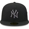 epci-plata-negru-fitted-59fifty-side-script-de-new-york-yankees-mlb-de-new-era