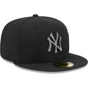 epci-plata-negru-fitted-59fifty-side-script-de-new-york-yankees-mlb-de-new-era