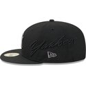 epci-plata-negru-fitted-59fifty-side-script-de-new-york-yankees-mlb-de-new-era