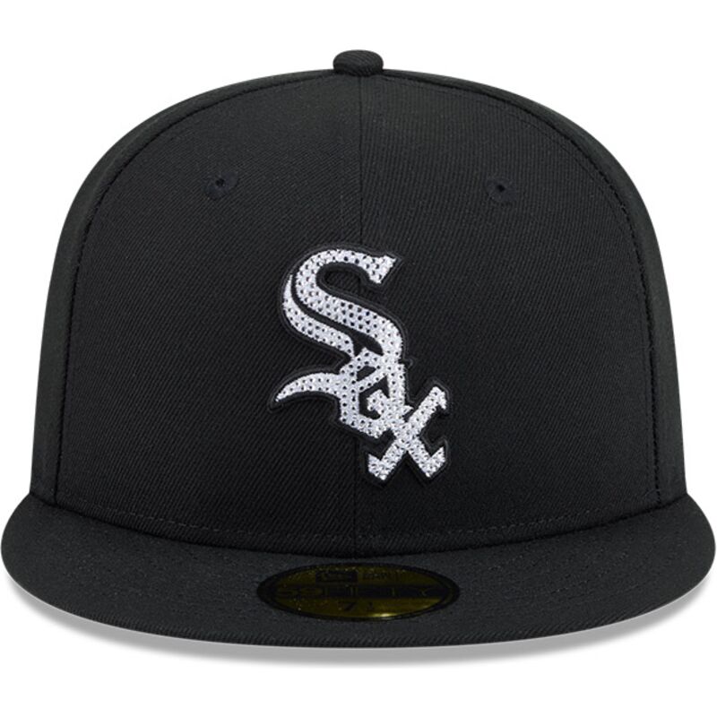 epci-plata-negru-fitted-59fifty-rhinestone-badge-de-chicago-white-sox-mlb-de-new-era