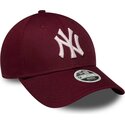 epci-curbata-rou-reglabila-rosa-9forty-metallic-de-new-york-yankees-mlb-de-new-era