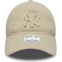epci-curbata-bej-reglabila-9twenty-a-frame-melton-luxe-de-new-york-yankees-mlb-de-new-era
