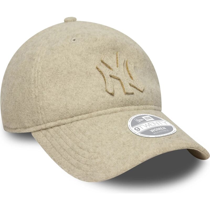 epci-curbata-bej-reglabila-9twenty-a-frame-melton-luxe-de-new-york-yankees-mlb-de-new-era