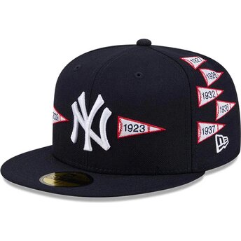 Șepci plată bleumarin fitted 59FIFTY Spike Lee Flags de New York Yankees MLB de New Era