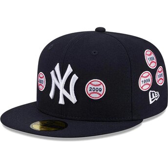 Șepci plată bleumarin fitted 59FIFTY Spike Lee Patches de New York Yankees MLB de New Era