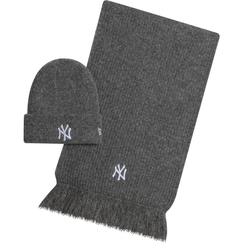caciuli-gri-bufanda-knit-set-de-new-york-yankees-mlb-de-new-era