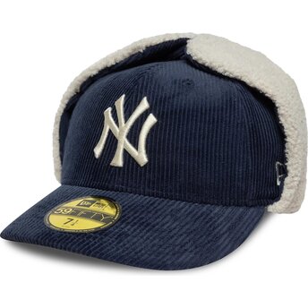 Șepci curbată bleumarin fitted 59FIFTY Cord Dog Ear de New York Yankees MLB de New Era