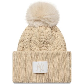 Căciuli pompon bej pentru copii Cable de New York Yankees MLB de New Era
