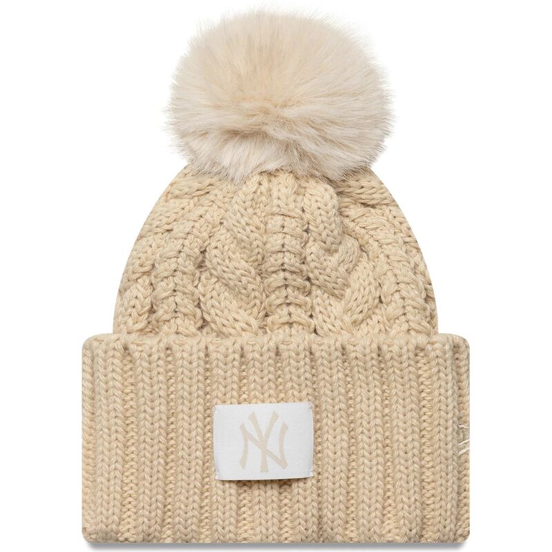 caciuli-pompon-bej-pentru-copii-cable-de-new-york-yankees-mlb-de-new-era