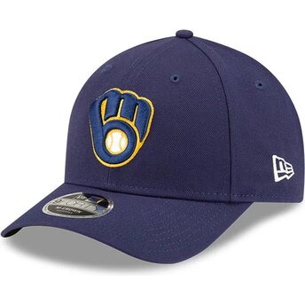 Șepci curbată bleumarin snapback 9FORTY M-Crown Player Replica de Milwaukee Brewers MLB de New Era