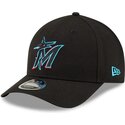 epci-curbata-negru-snapback-9forty-m-crown-player-replica-de-miami-marlins-mlb-de-new-era