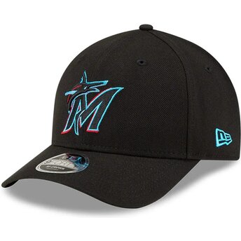Șepci curbată negru snapback 9FORTY M-Crown Player Replica de Miami Marlins MLB de New Era