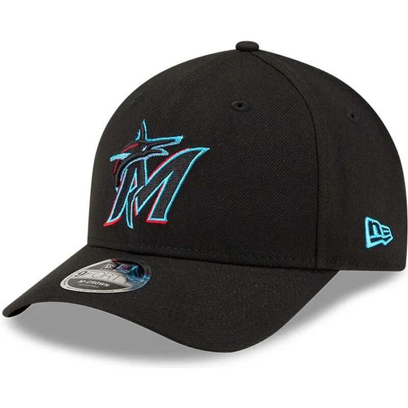epci-curbata-negru-snapback-9forty-m-crown-player-replica-de-miami-marlins-mlb-de-new-era
