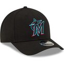 epci-curbata-negru-snapback-9forty-m-crown-player-replica-de-miami-marlins-mlb-de-new-era