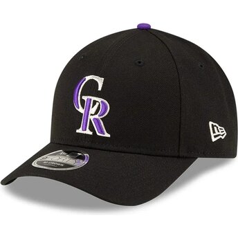 Șepci curbată negru snapback 9FORTY M-Crown Player Replica de Colorado Rockies MLB de New Era