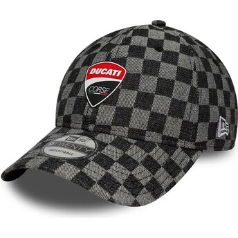 Șepci curbată negru reglabilă 9TWENTY Check de Ducati Motor MotoGP de New Era