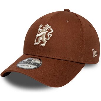 Șepci curbată maro snapback 9FORTY Team de Chelsea Football Club Premier League de New Era