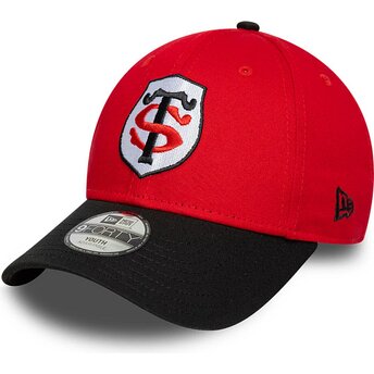 Șepci curbată roșu snapback pentru copii 9FORTY Team de Stade Toulousain Top 14 de New Era