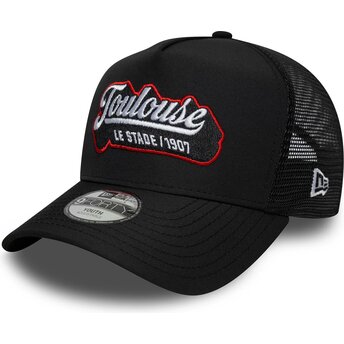 Șepci curbată negru snapback pentru copii E Frame Patch de Stade Toulousain de New Era