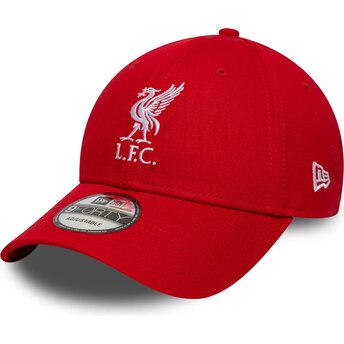 Șepci curbată roșu reglabilă 9FORTY Core de Liverpool Football Club Premier League de New Era
