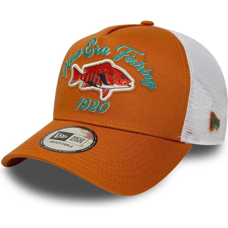 epci-curbata-portocaliu-snapback-a-frame-fishing-de-new-era