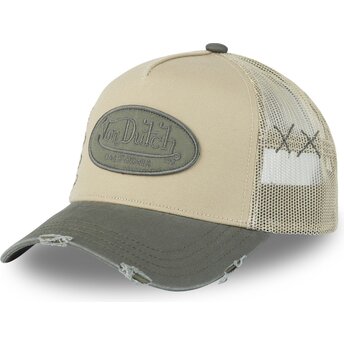 Șepci curbată bej snapback USED 02 de Von Dutch
