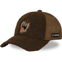 epci-curbata-maro-snapback-diavolul-tasmanian-looney-tunes-de-capslab